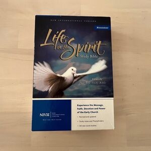 Life in the Spirit Study Bible NIV Zondervan Bonded Leather Burgundy Cover